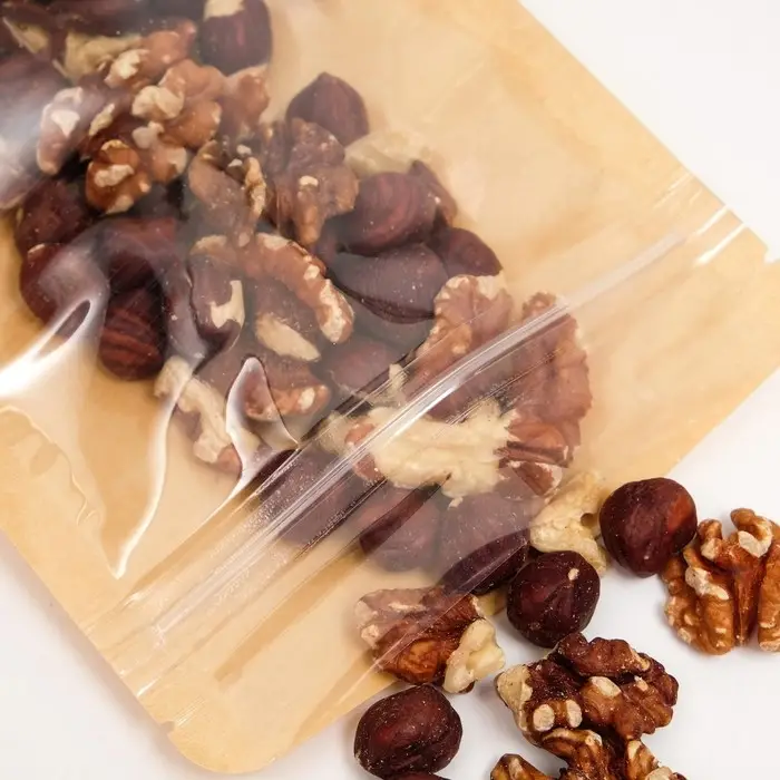 Пакет Zip-lock Крафт с прозрачной стенкой 12×20 + 4 см Пакет Zip-lock Крафт с прозрачной стенкой 12×20 + 4 см