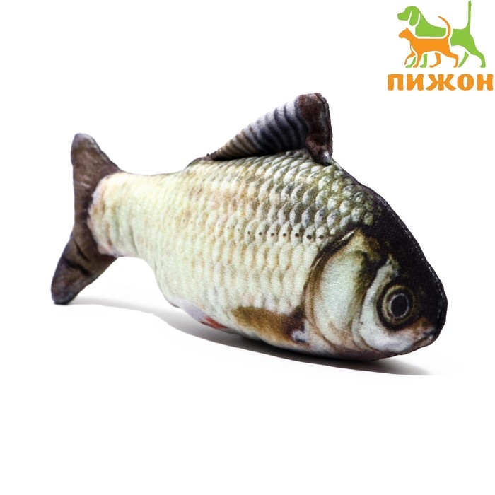 Игрушка  Игрушка "Рыба моей мечты!" с кошачьей мятой, карась, 20 см