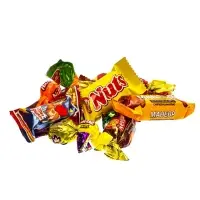 Подарок в картонной упаковке "Три кота" желтый а43, 470 гр