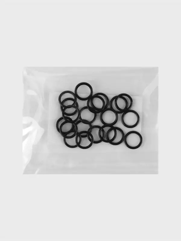 Кольцо для бретелей, металлическое, 8 мм, набор 20 шт., чёрное Кольцо для бретелей, металлическое, 8 мм, набор 20 шт., чёрное