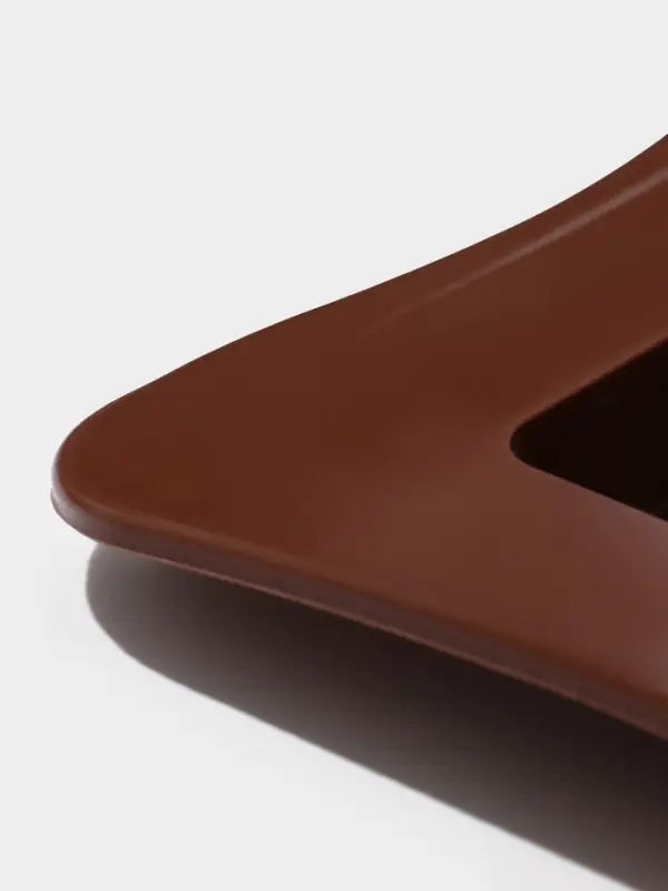 Форма для шоколада Доляна «Мини-шоколадки», силикон, 22×11×1 см, 3 ячейки, коричневая