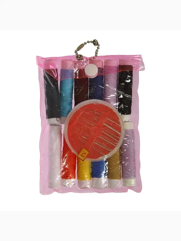 Швейный набор, 22 предмета, в чехле ПВХ, 13&times;9 см, МИКС