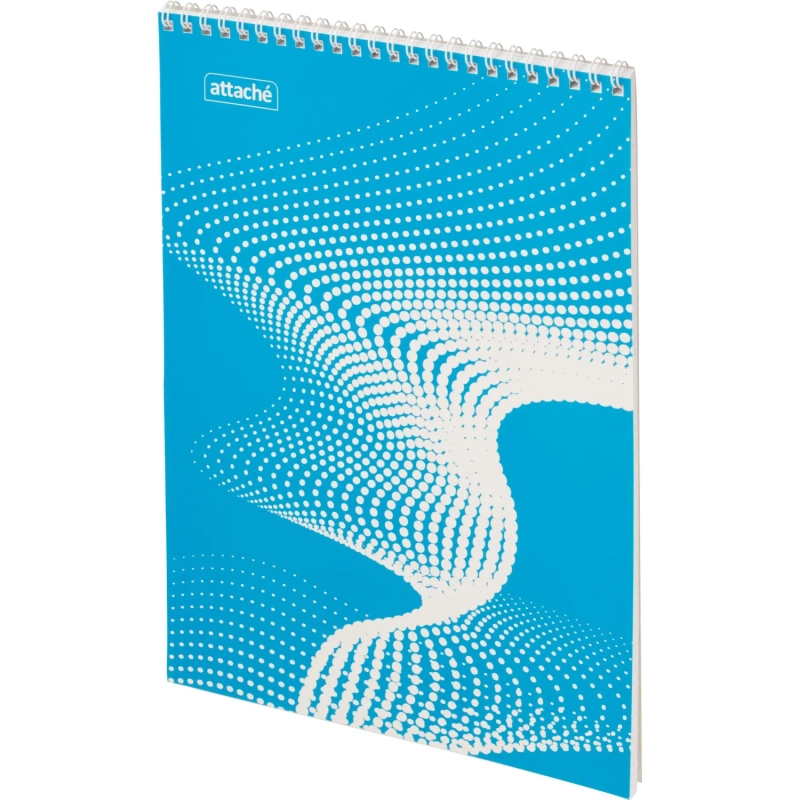 Блокнот А4,40л,клетка,метал.гребень,цв.обложка Forma