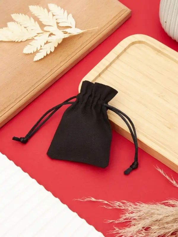 Мешочек подарочный «Хлопок», 7×9 см, чёрный Мешочек подарочный «Хлопок», 7×9 см, чёрный