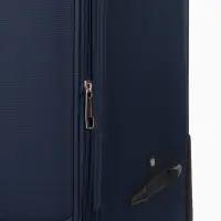 Чемодан на колёсах TEXTURA, с увеличением, кодовый замок, 36&times;25&times;58 см, 20", синий