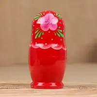 Матрёшка "Нина", красное платье,  5-кукольная, 11 см