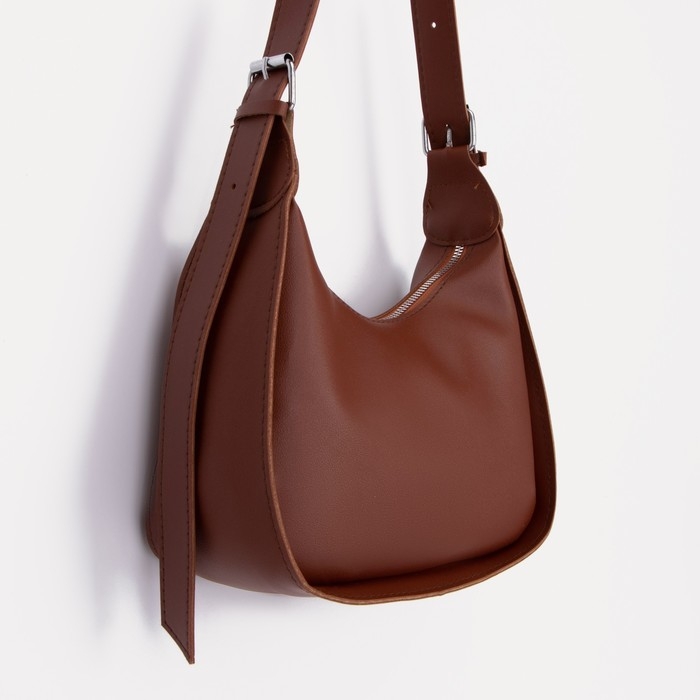 Сумка кросс-боди на молнии, цвет коричневый Сумка кросс-боди на молнии, цвет коричневый