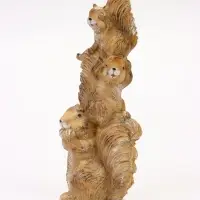 Садовая фигура из полистоуна &laquo;Трио белок&raquo;, 11.5&times;9.5&times;30 см, Greengo