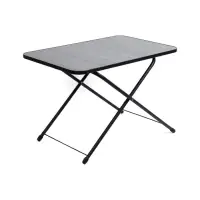 Стол туристический складной, 75&times;50&times;50/62 см, ЛДСП, цвет ясень чёрный