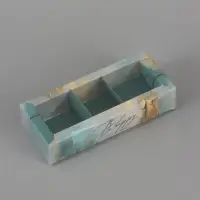 Коробка под 3 конфеты с ячейками &laquo;Текстура&raquo;, 14.5&times;6&times;3 см