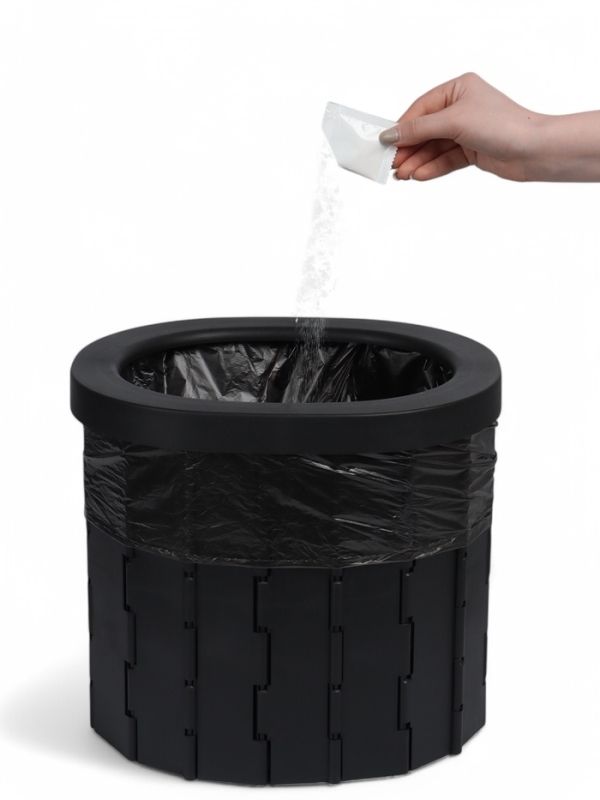 Туалет складной туристический Maclay, комплект: 15 мешков, 12 пакетов абсорбента Туалет складной туристический Maclay, комплект: 15 мешков, 12 пакетов абсорбента