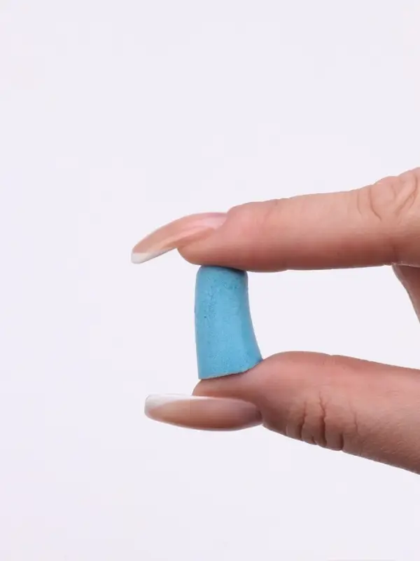 Беруши, 2.5&times;1 см, набор - 10 пар, в футляре, голубые