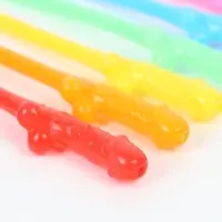 Трубочки для коктейля 18+ 10 шт. МИКС