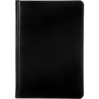 Ежедневник недатированный А5 Sidney NEBRASKA черн,серебр.срез,136л 3-128/16