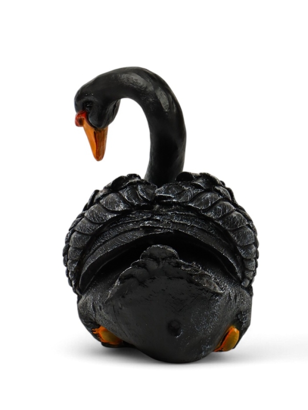 Садовая фигура из полистоуна «Лебедь», 34×25×40 см