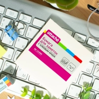 Стикеры ATTACHE с клеев.краем 76х76 желтый 100л