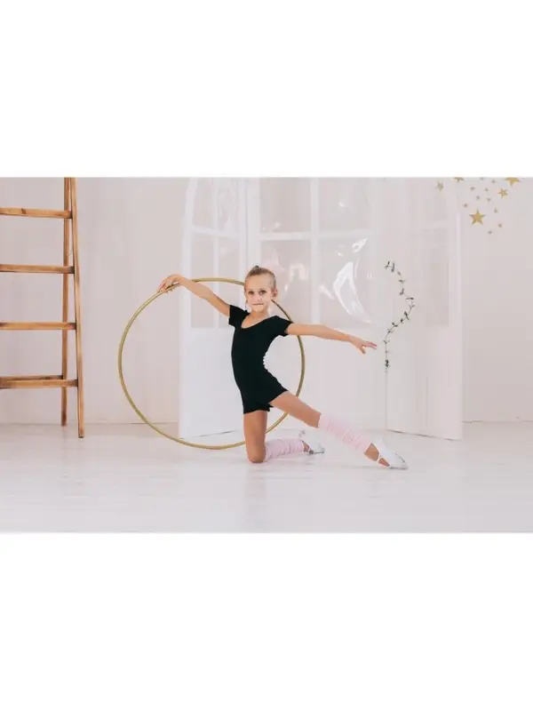 Обруч для художественной гимнастики, d=90 см, цвет золотистый