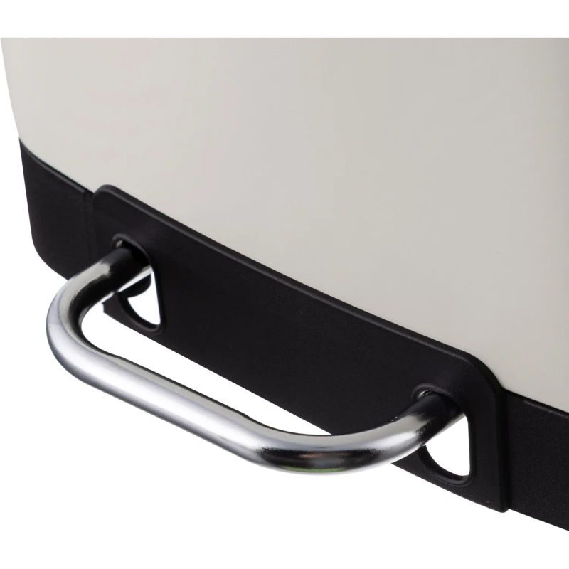 Ведро мусорное с педалью и доводчиком Luscan 6л,бежевое,прямоуг,металл