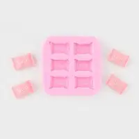 Молд для заливки Sweet, силикон, 6 ячеек, 6&times;1 см, розовый