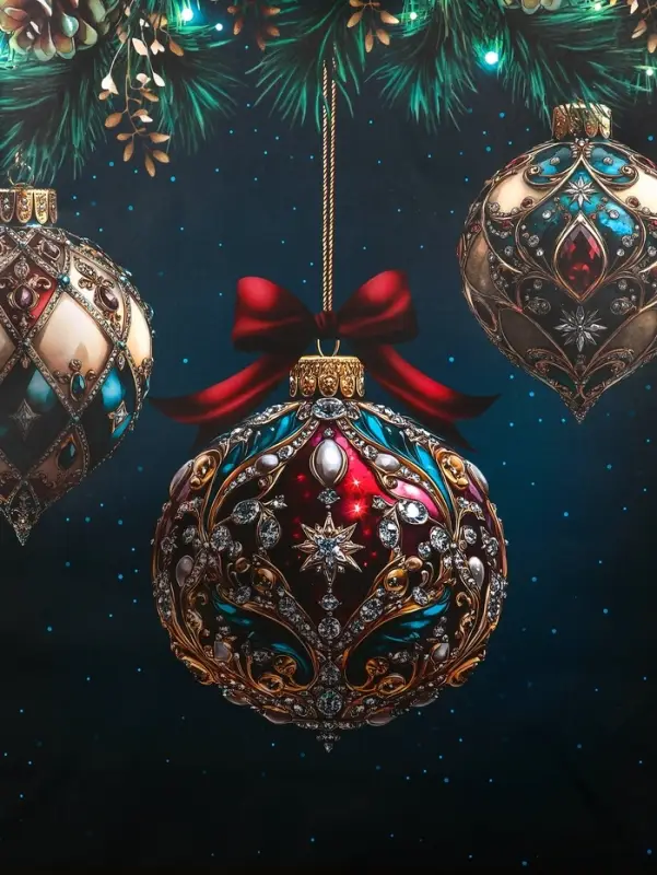 Пакет подарочный новогодний ламинированный, «Шар» , 33×10×42.5 см