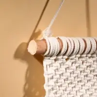 Кармашек текстильный, подвесной, 22&times;50 см, белый