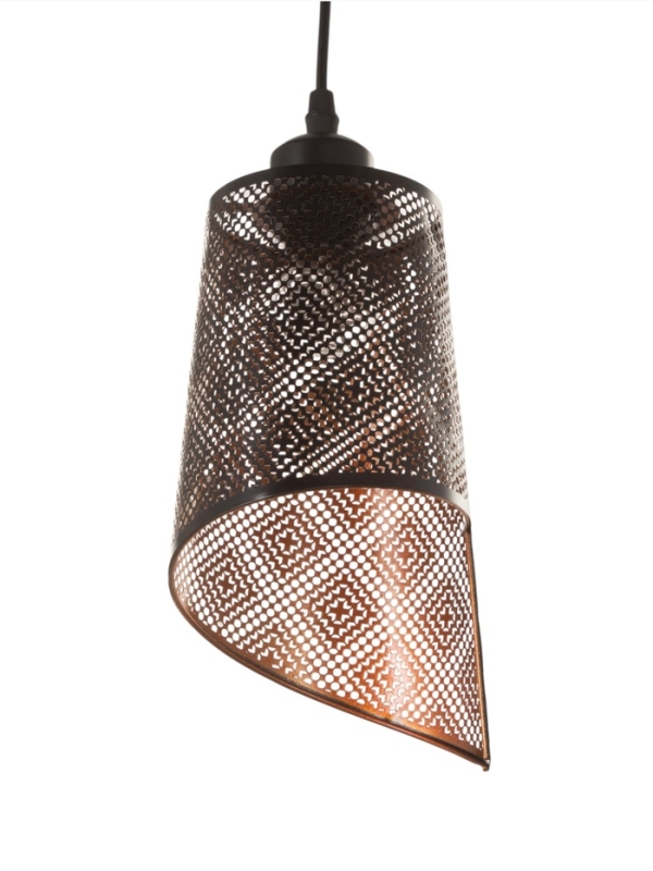 Светильник Светильник "Манчестер" (Узор) 1х40Вт Е27 черный 12,5х12,5х24+100см