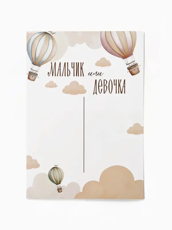 Плакат &laquo;Мальчик или девочка&raquo; с наклейками