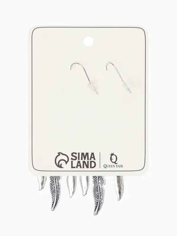 Серьги висячие &laquo;Бабочка. Ловец снов&raquo;, метал, цвет чернёное серебро