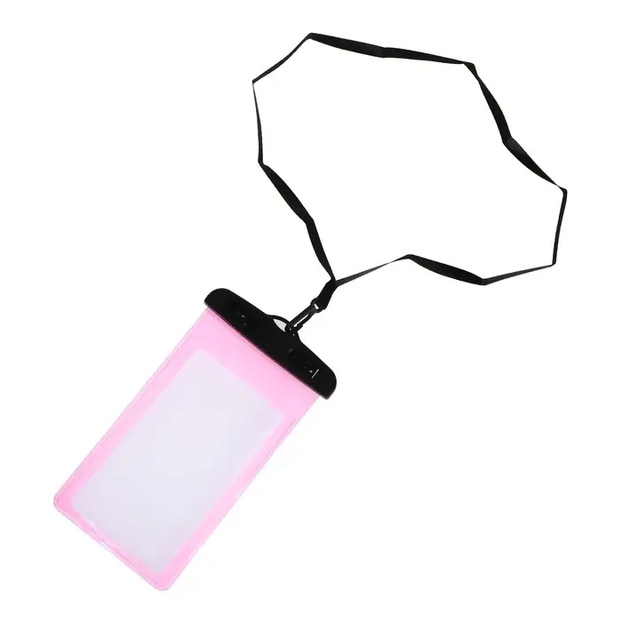 Чехол водонепроницаемый Luazon, для телефонов, размер 20&times;10.5 см, розовый