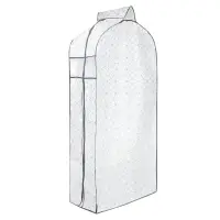 VETTA Чехол для одежды, с прозрачным окном, 60х30х120см, Валери, молния, полипропилен