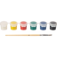 Краски по ткани 6 цв. в блок-таре, 5 мл 32С 2146-08 набор