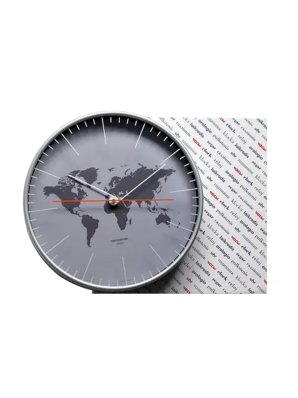 Часы настенные интерьерные &laquo;Материки&raquo;, d=30.5 см, бесшумные