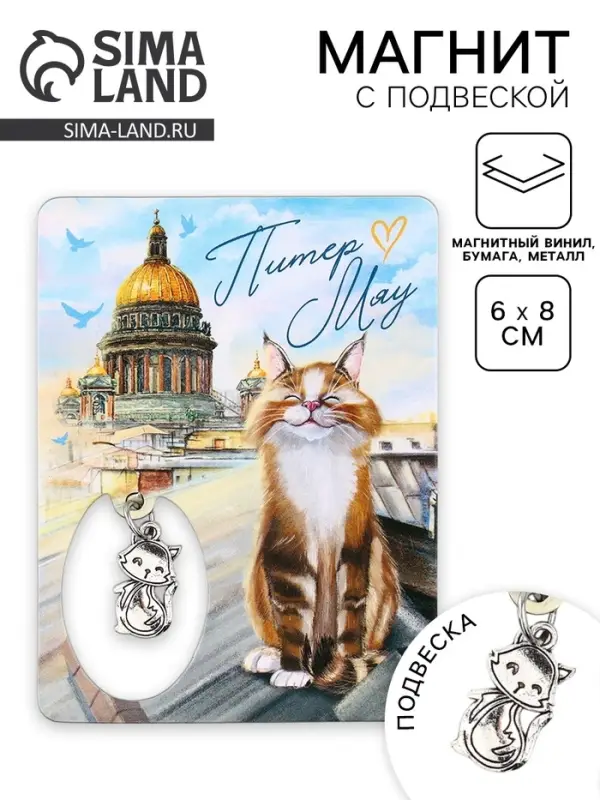 Магнит «Питер», 6×8 см