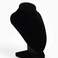 Бюст для украшений QF, 10&times;9&times;15 см, h=15 см, чёрный