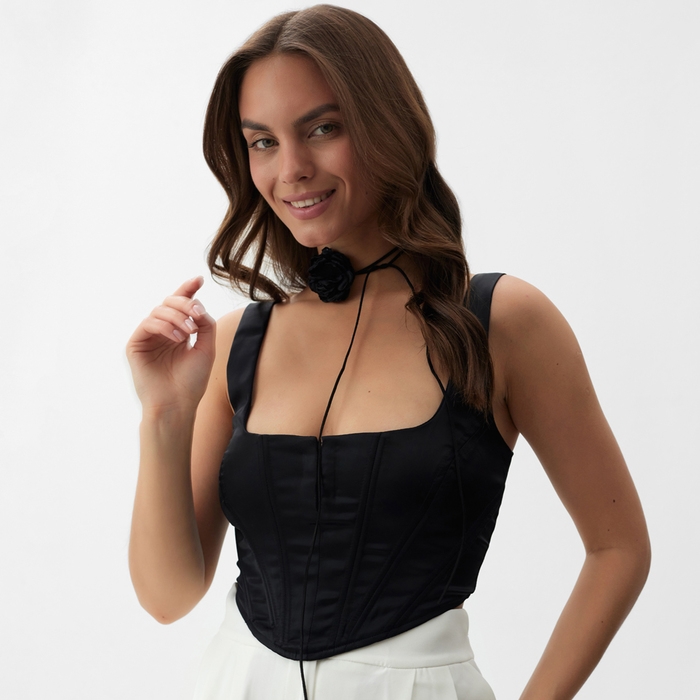 Чокер «Танго» роза воздушная, цвет чёрный, 37 см Чокер «Танго» роза воздушная, цвет чёрный, 37 см