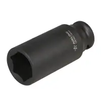 Головка ударная торцевая 3/8"DR шестигранная глубокая 19мм, L=65мм