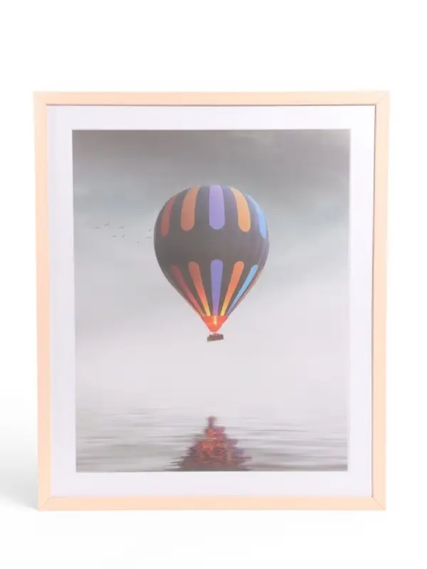 Фоторамка ПВХ на 1 фото Ellis 40&times;50 см, с паспарту, натуральный (пластиковый экран)