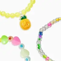 Браслет детский «Выбражулька», 3 шт. набор, ананас, бусины, цветной Браслет детский «Выбражулька», 3 шт. набор, ананас, бусины, цветной
