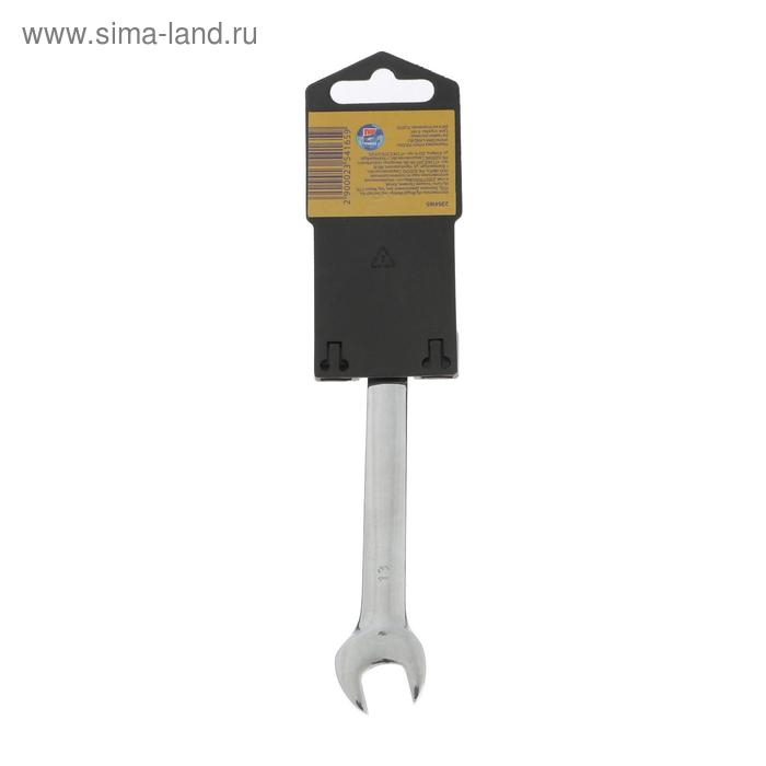 Ключ комбинированный трещоточный шарнирный ТУНДРА, CrV, полированный, 72 зуба, 13 мм Ключ комбинированный трещоточный шарнирный ТУНДРА, CrV, полированный, 72 зуба, 13 мм