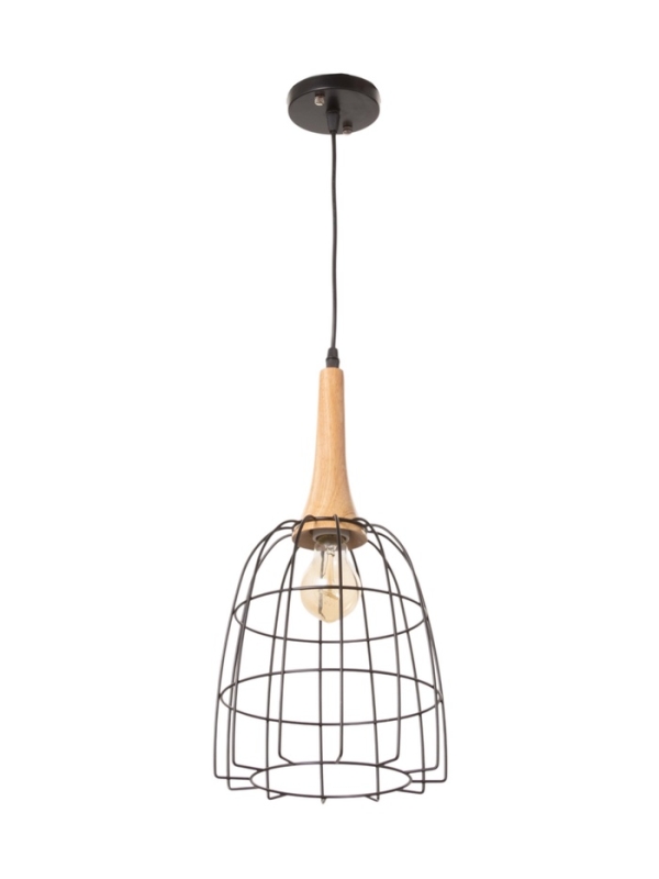 Светильник Светильник "Чикаго" 1х40Вт Е27 черный/коричневый 24,5х24,5х44(144)см