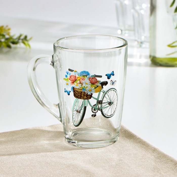 Кружка стеклянная «Капучино. Романтика», 300 мл Кружка стеклянная «Капучино. Романтика», 300 мл