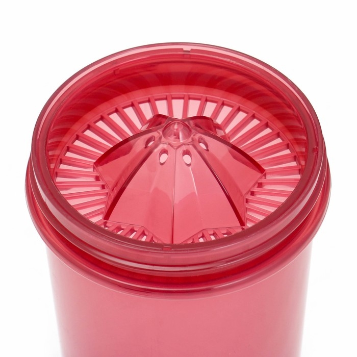 Шейкер спортивный для воды и спортивного питания, 700 мл, PowerPlus, 18 х 9.2 см, красный