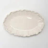 Блюдо сервировочное &laquo;Либерти&raquo;, 30&times;20&times;3 см, фарфор, молочное