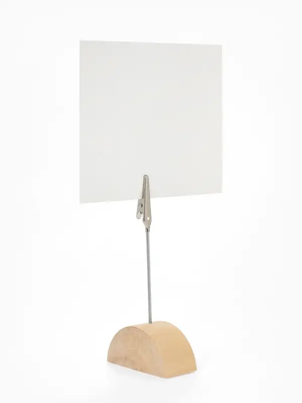 Подставка под ценник, фото &laquo;Прищепка&raquo;, с зажимом, 2.5&times;2.5&times;11 см, цвет серебро