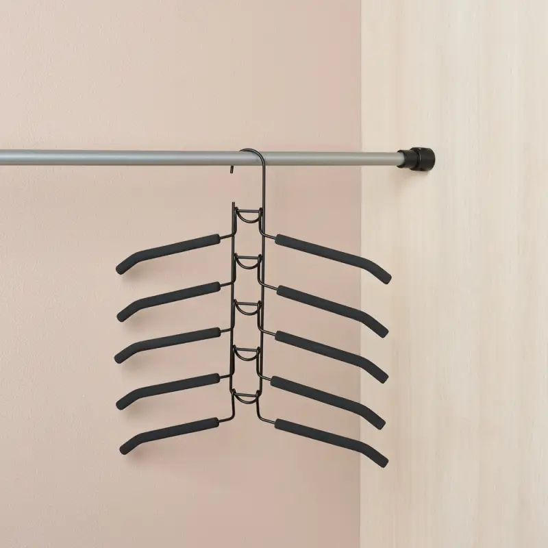 VETTA Вешалка-органайзер на 5 вещей с покрытием из вспененного ПВХ