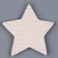 Ёлочная игрушка под раскраску &laquo;Звезда&raquo;, с подвесом