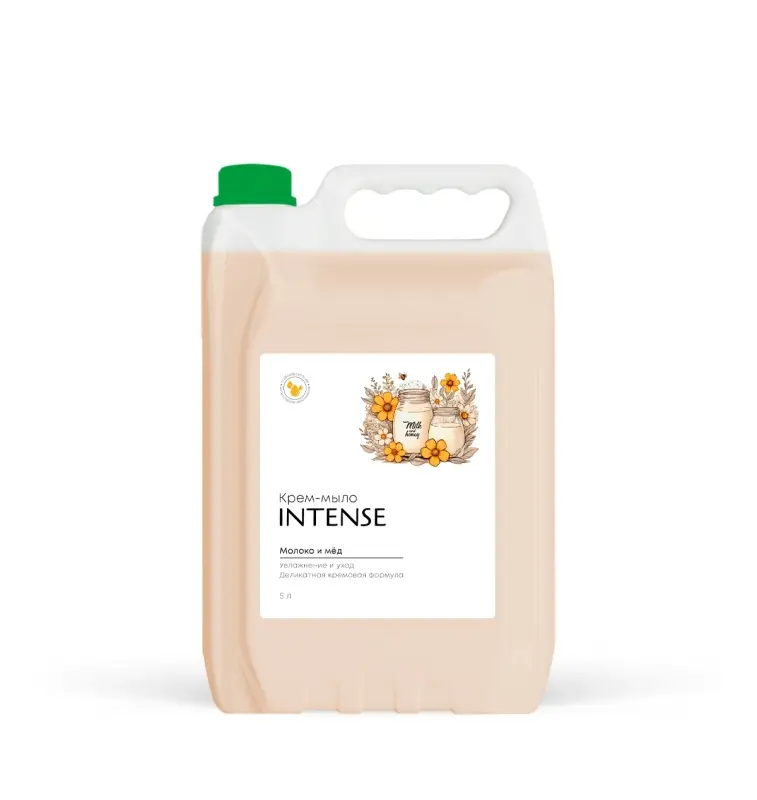 Жидкое крем-мыло INTENSE молоко и мёд 5 л. увлажняющее Clean&Green CG8152