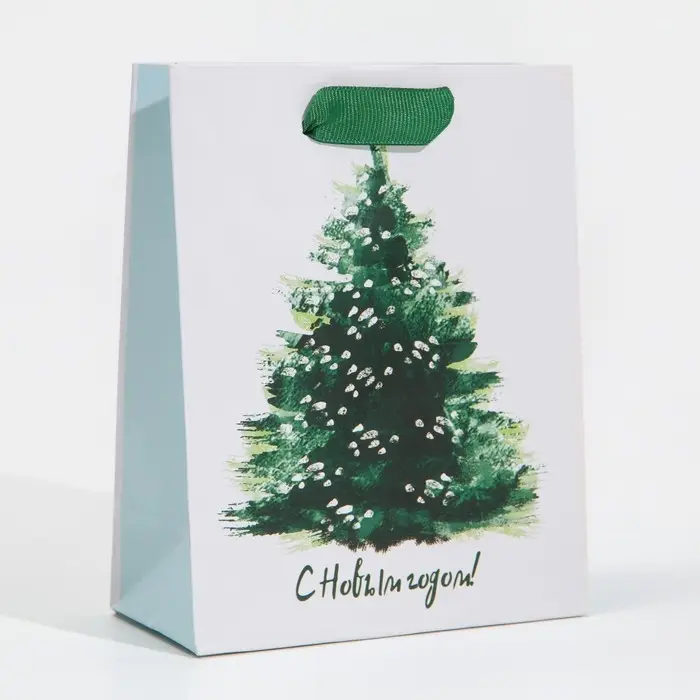 Пакет подарочный новогодний ламинированный &laquo;Морозная свежесть&raquo;, 12 х 15 х 5.5 см