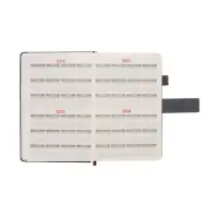 Ежедневник недатированный формат А5, с хлястиком, 128л, линия, пвх, Серый Ежедневник недатированный формат А5, с хлястиком, 128л, линия, пвх, Серый