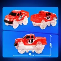 Автотрек Flash Track, гибкий, светится в темноте, 49 деталей